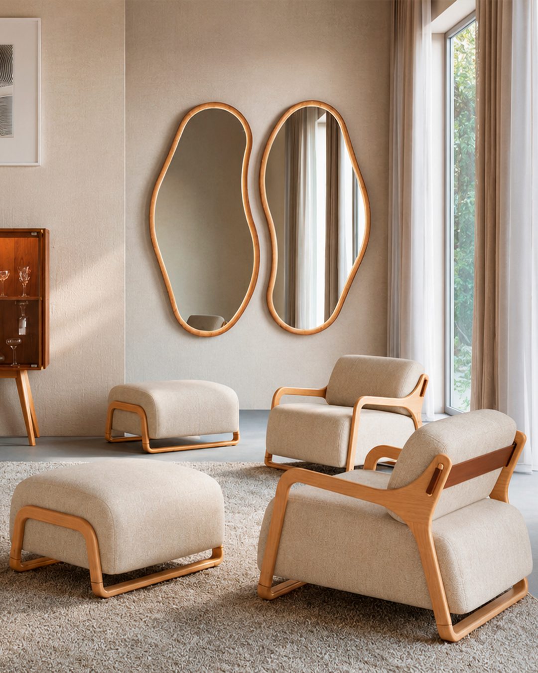 Poltronas da linha de móveis prontos Casa & Art